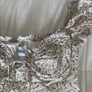 Ditsy floral print mini dress